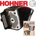 NEW Hohner Panther GCF Sol 31 Button Diatonic Accordion + Hohner Lesson Book