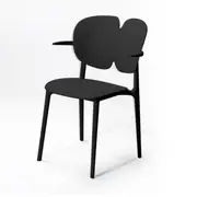 4 pcs MIUZ Dining Chairs Kitchen Plastic Stackable Modern Chairs Living Room