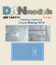 Dan Models 144111 - 1/144 Painting Masks for Boeing 747-8 ( Zvezda ) Scale