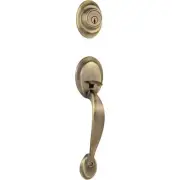 Kwikset Dakota Front Door Lock Handle and Deadbolt Set, Entry Handleset Exterior
