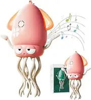 Electric Dancing Octopus Toy,Creative Magic Crazy 8-Leg Action Obstacle with LED Lights & Music,Crawling Dancing Automatic Obstacle Avoidance Octopus Sensor Toy,Sensory Development for Age 18+