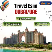 Dubai/UAE travel eSIM 2 to 10 days 4G data | QR Code Activation