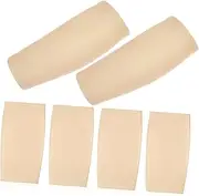 [TOVINANNA] Joint Sports Protective Gear Sun Gloves Men Upper Arm Cover Knee Brace Skin Wrist Elbow Support Brace Knee Sleeves Cuff Injury Youth Arm Sleeves Thumb Brace Beige Nylon
