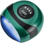 Nail Lamp 158W UV LED Nail Lamp Professional Gel Nail Dryer Auto Induction Nail Light UV Nail Polish Glue Curing Phototherapy Machine Quick Drying (Color : Green)
