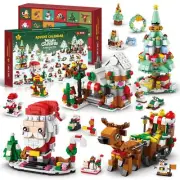 Advent Calendar 2024 Boys Girls Kids Building Toys, 24 Days Christmas Countdo