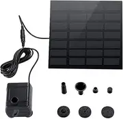 Outdoor Water Feature Solar Garden Fountain Pump, With 6 Nozzles, Is Used For Solar Pumps In Poultry Baths, Ponds, Gardens And Other Places Pond Water Features