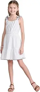 [vineyard vines] Girls' Poplin Scallop Dress