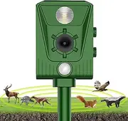 Queath Cat Repeller Ultrasonic Pigeons Ultrasonic Deterrent for Cats, Squirrels, Dogs, Foxes and Other Animals
