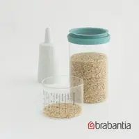 在飛比找momo購物網優惠-【Brabantia】玻璃量杯儲存罐1L-薄荷藍(荷蘭百年大