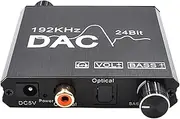 Labymos Digital to Analog o Converter 192kHz 24bit DAC Converter Optical Coaxial Input RCA 3.5mm o Output Adapter
