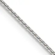 16 Inch Sterling Silver 1mm Round Franco Chain