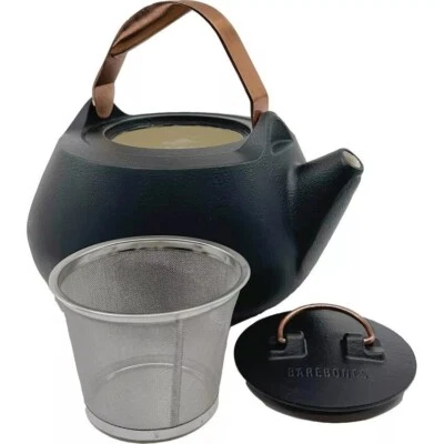 Barebones Living Enamel Lined Cast Iron Teapot Smooth Non-Stick - CKW-1106