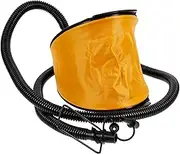 QUMIIRITY Bellow Foot Pump Inflator Pump for Camping Balloon Bed Yoga Pad Mat Mattress 3 Adapters Included Random Color