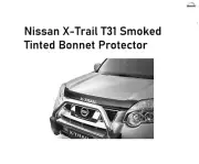 Brand New GENUINE For Nissan X-Trail T31 Smoked Tinted Bonnet Protector