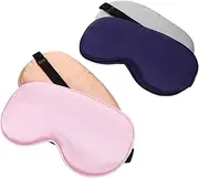 FOMIYES 4pcs Imitation Silk Eye Mask Eye Cream Earphones Silk Eye Sleeping Headphones Heated Eye Patches for Adults Gel Eye USB Eye Heated Blue Light Glasses Eyemask