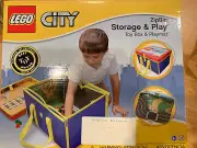 New In Box LEGO City Zip Bin - Storage / Toy Box and Play Mat