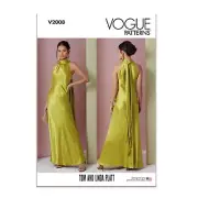 Vogue Misses' Close-Fitting Halter Style Dress Sewing Pattern Packet by Tom &...