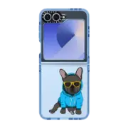 Galaxy Z Flip6 Impact Case Hipster Frenchie - Black