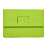Marbig Slimpick Foolscap Document Wallet Green