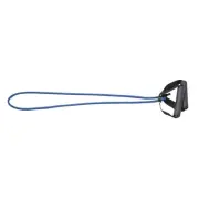 CanDo Heavyweight Exercise Band with Handles, 48 Inches, Rubber Latex, Blue