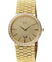 在飛比找樂天市場購物網優惠-愛其華 Ogival 滿天星晶鑽石英女錶377LK-金/30