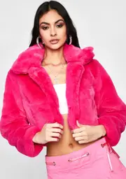 Sweet Pure Euphoria Faux Fur Jacket