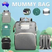 Multifunctional Baby Diaper Nappy Backpack Waterproof Mummy Changing Bag AU