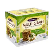 Crunchmaster 5-Seed Multi-Grain Crunchy Oven Baked Crackers 20 Ounce (220-00757)