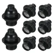 E26 E27 Light Socket, 8pcs 250V 660W 3A Lamp Socket Screw Bulb Holder 35.3x58mm
