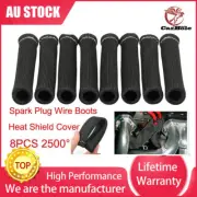 8PCS Spark Plug Wire Boot Heat Shield Protector Sleeves Universal Titanium 2500° (for: Honda)