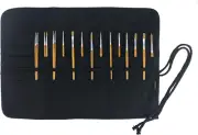 30 Pockets Artist Paint Brush Holder, Canvas Roll up Case Bag & Storage Organize