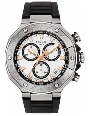 [Tissot] T-Race Chronograph T1414171701100 Watch in White/Black