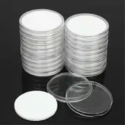 20Pc Plastic Coin Display Case Inserts Capsules Holder Storage Box - 45mm