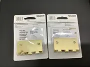 New child safety 2 Packs Home Security secure safe door Flip Lock Gold 0253029