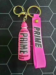 PINK (STRAWBERRY WATERMELON) PRIME HYDRATION ENERGY DRINK KEYCHAIN KEYRING *