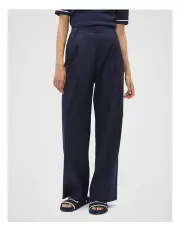 [Seed Heritage] Tailored Pleat Pant in Midnight Sky