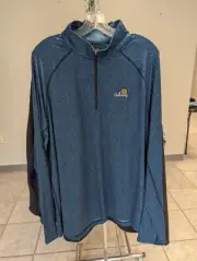 NWT MEN'S DUNNING GOLF PULLOVER, SIZE: XL, COLOR: BLUE/BLACK (M6)