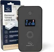 Mindsight Personal Timed Lock Box | Unplug from Phones and Other Small Distractions | 3 Modes Based on Willpower | Easy to Use | Out of Sight ~ Out of Mind | Boost Your Mental Wellness