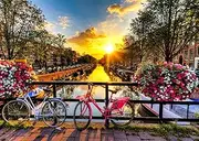 HUADADA Jigsaw Puzzles for Adults 1000 Pieces, Puzzles for Adults 1000 Piece, Challenging Game Toys, Impossible Puzzle, Family Decoration Puzzle - Amsterdam Sunrise