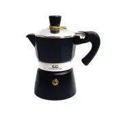 Coffee Culture Italian Stove Top Coffee Espresso Maker Percolator 1 Cup - Black