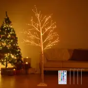 6 Ft Birch Tree Light 305 RGB LED Color Changing Home Outdoor Christmas Decor