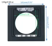 FotoHigh Lens Board Adapter for Arca to Linhof Technika Large Format 141x141mm