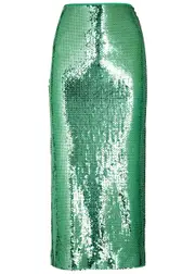 David Koma Sequin-embellished Midi Skirt - Green - 10 (UK10 / S) 10 (UK10 / S)