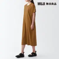 在飛比找momo購物網優惠-【MUJI 無印良品】女棉混涼感洋裝(共4色)