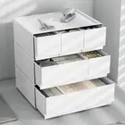 Drawer Type Stackable Storage Box Stackable Jewelry Containers Bathroom