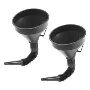 Oil Funnel Water Petrol Strain Car Plastic Spout Filling Coolant Diesel