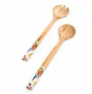 MACKENZIE-CHILDS FLOWER MARKET SALAD SERVING SET BNIB