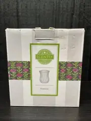 NIB Scentsy Alabaster White Simple Classic Wax Warmer Full Size Dinged Box