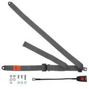 Front Static Seat Belt For Daimler Sovereign 4.2 Berlina 1968-1979 Grey