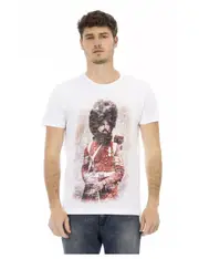 Short Sleeve T-shirt with Front Print 2XL Men